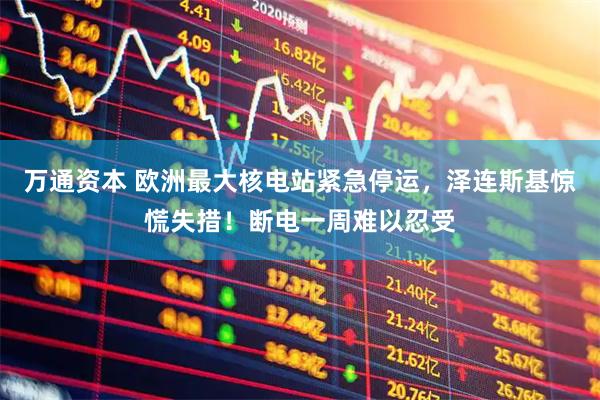 万通资本 欧洲最大核电站紧急停运，泽连斯基惊慌失措！断电一周难以忍受