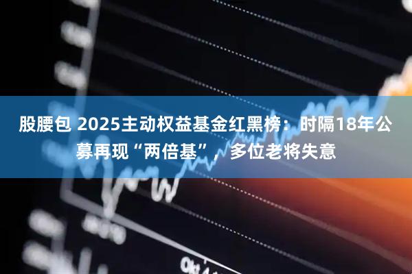 股腰包 2025主动权益基金红黑榜：时隔18年公募再现“两倍基”，多位老将失意